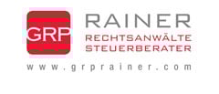 Logo of GRP Rainer law firm, featuring the name and phrase "Rechtsanwälte Steuerberater."