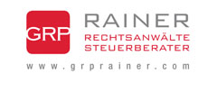 Law firm logo featuring the name "GRP Rainer" and the text "Rechtsanwälte Steuerberater."