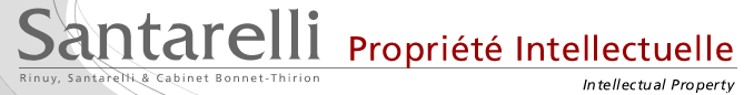 Santarelli Propriété Intellectuelle Rinuy, Santarelli & Cabinet Bonnet-Thirion Intellectual Property
