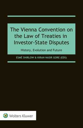 Legal book cover titled "The Vienna Convention on the Law of Treaties in Investor-State Disputes" with authors listed.