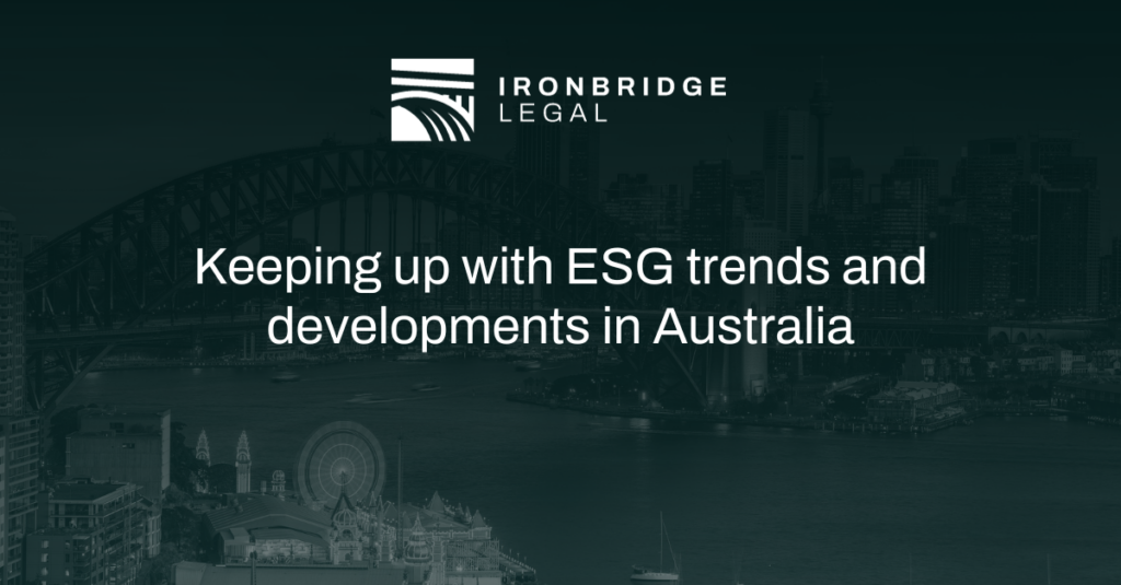 ESG Trends and Developments in Australia - GLE News
