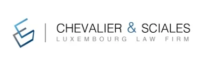 Logo of Chevalier & Sciales, a Luxembourg law firm, featuring an abstract design and text.