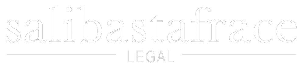 Salibastafrace Legal logo displayed prominently with a clean, modern design.