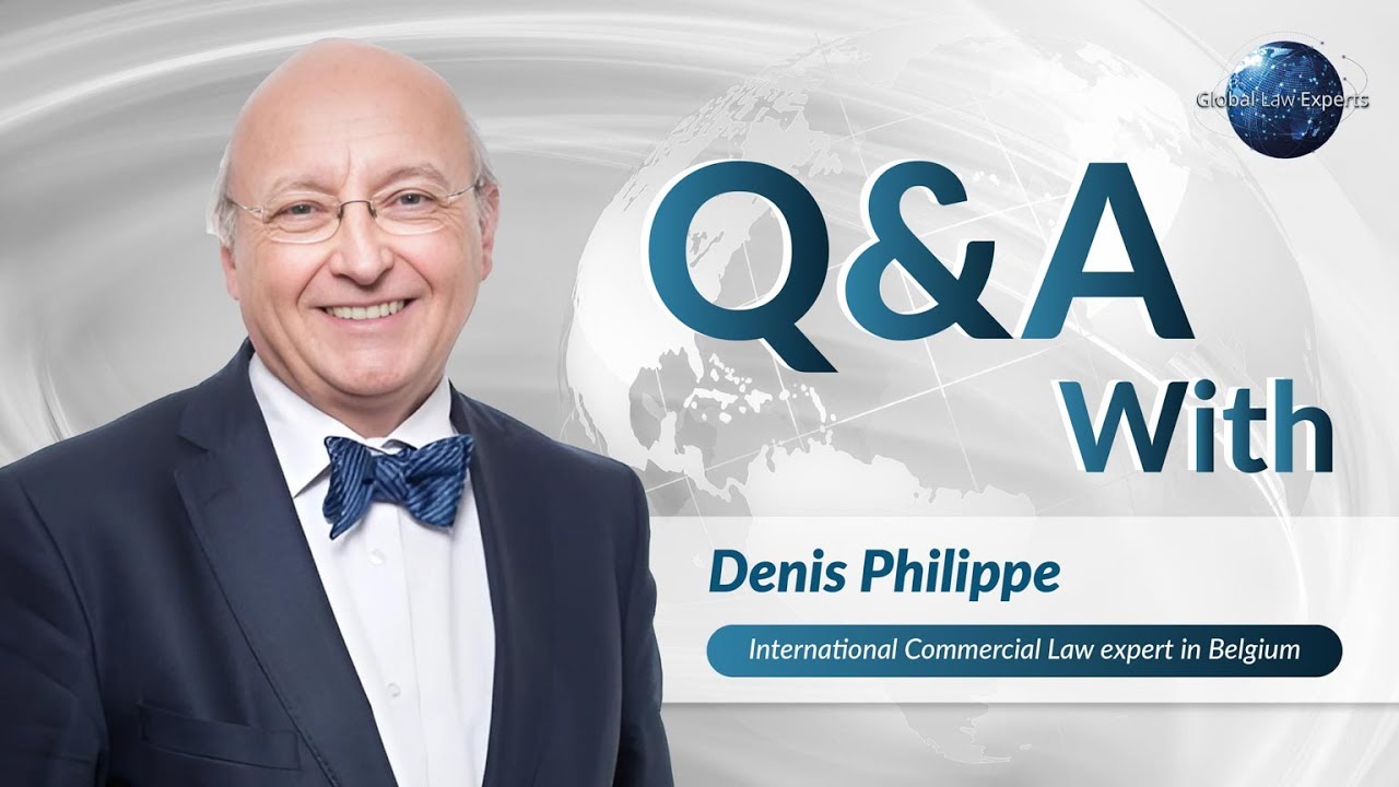 International commercial law expert discussing legal matters in a professional setting.