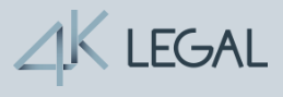 Stylized legal logo featuring the text "4K LEGAL" in blue and grey tones.