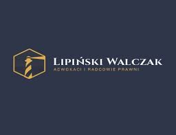 Logo of Lipiński Walczak law firm featuring a silhouette of a legal professional inside a hexagon.