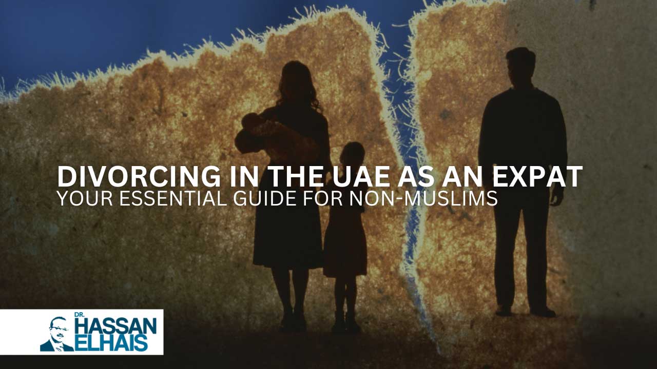 Couple standing apart, symbolizing divorce in a guide for non-Muslim expats in the UAE.