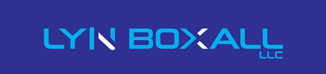 Lyn Boxall LLC logo in blue and white, representing a law firm or legal service.