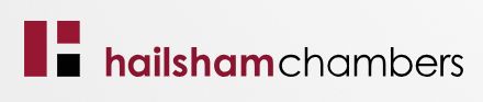 Logo of Hailsham Chambers, featuring a stylized graphic and the name in a modern font.