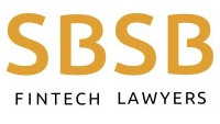 SBSB Fintech Lawyers logo featuring bold lettering and a professional design.