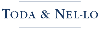 Legal firm name displayed prominently, "Toda & Nel-lo," on a clean white background.