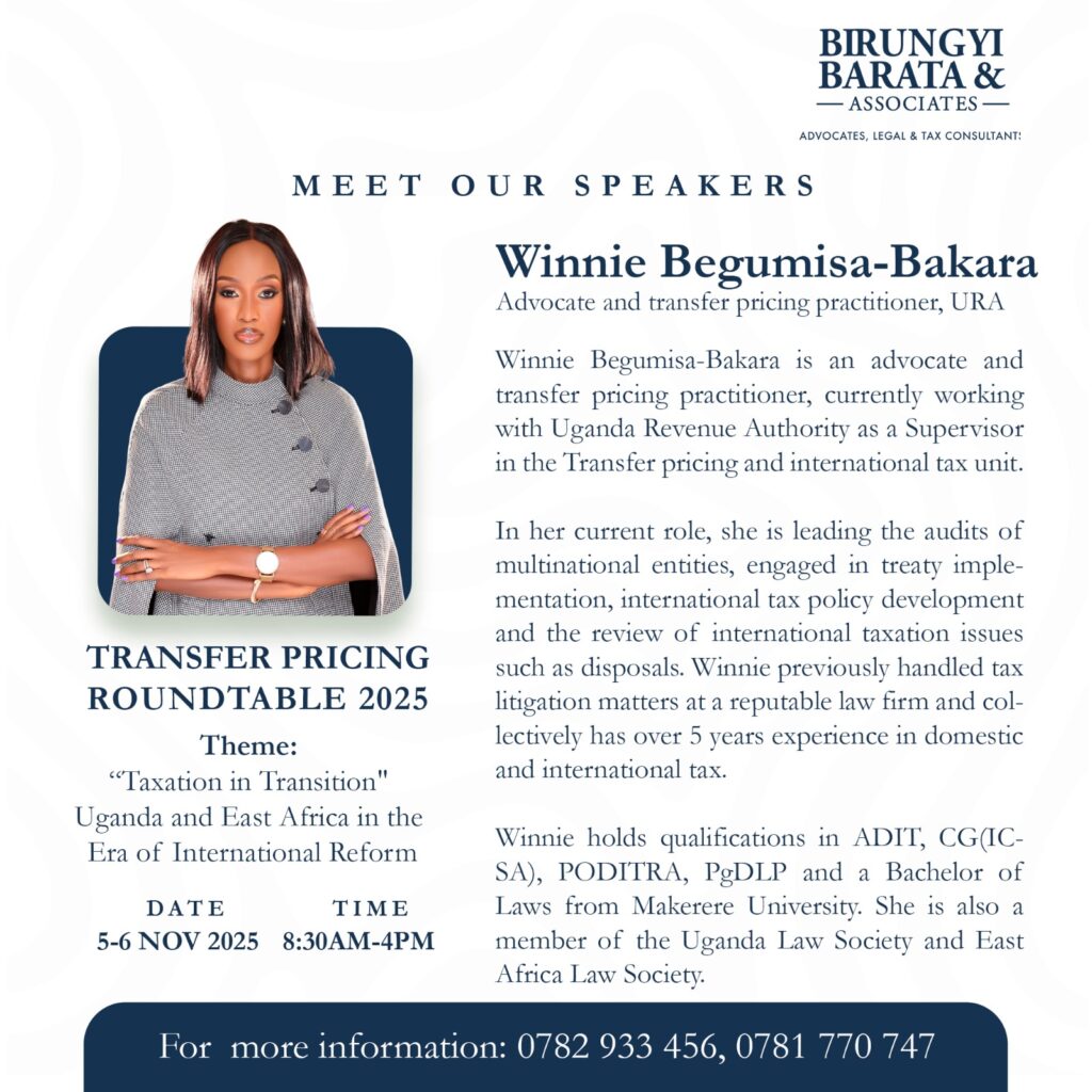 Advocate presenting at Transfer Pricing Roundtable, discussing taxation and international tax policy development.