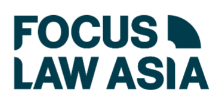 Logo of Focus Law Asia, featuring bold text and a distinctive graphic element.