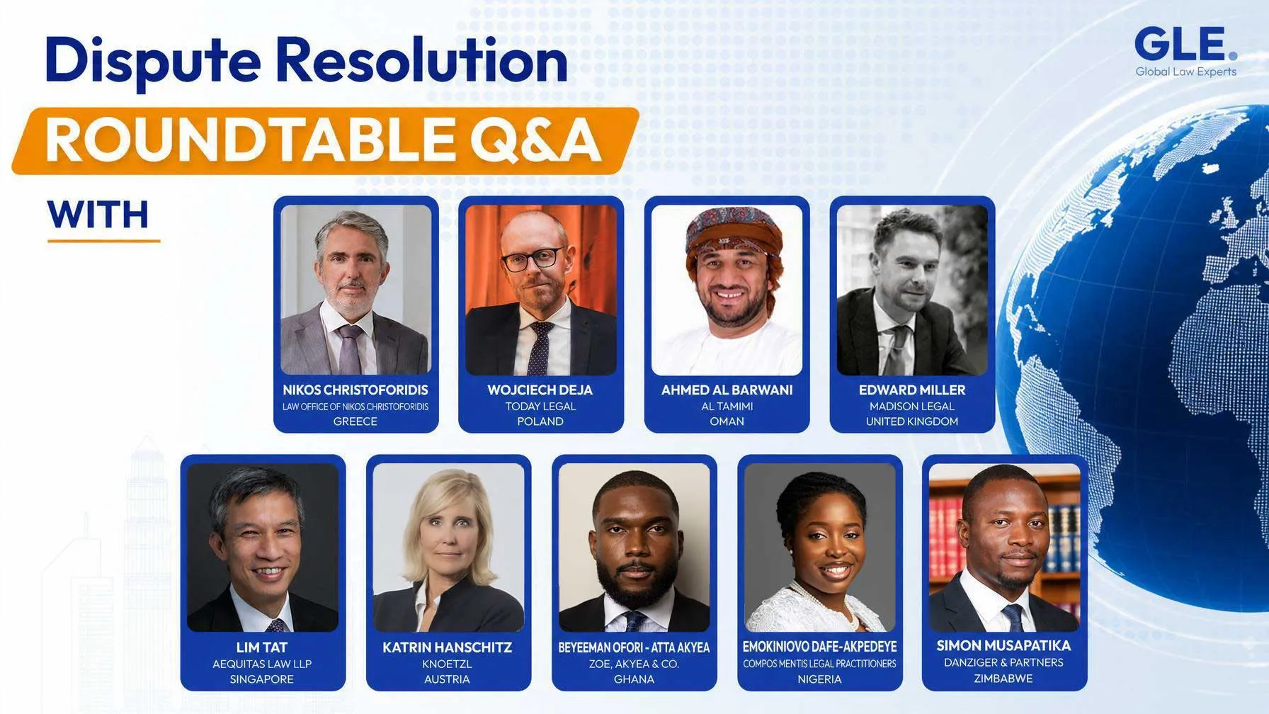 Home - Global Law Experts Roundtable Dispute Resolution Law 1 - Global Advisory Experts